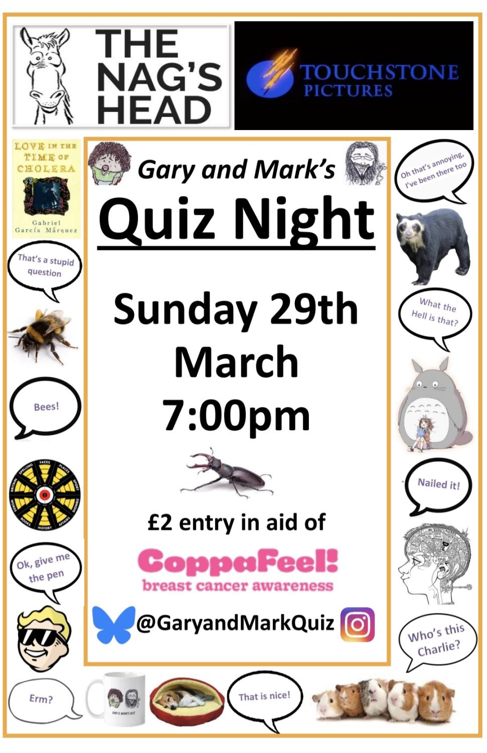Gary and Mark's Charity Fun Quiz!