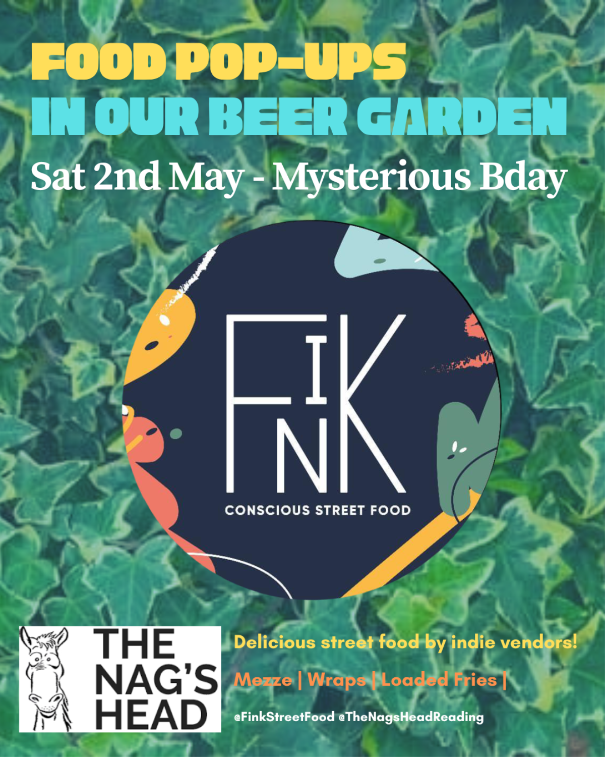 Food Pop-ups in our Beer Garden: Fink