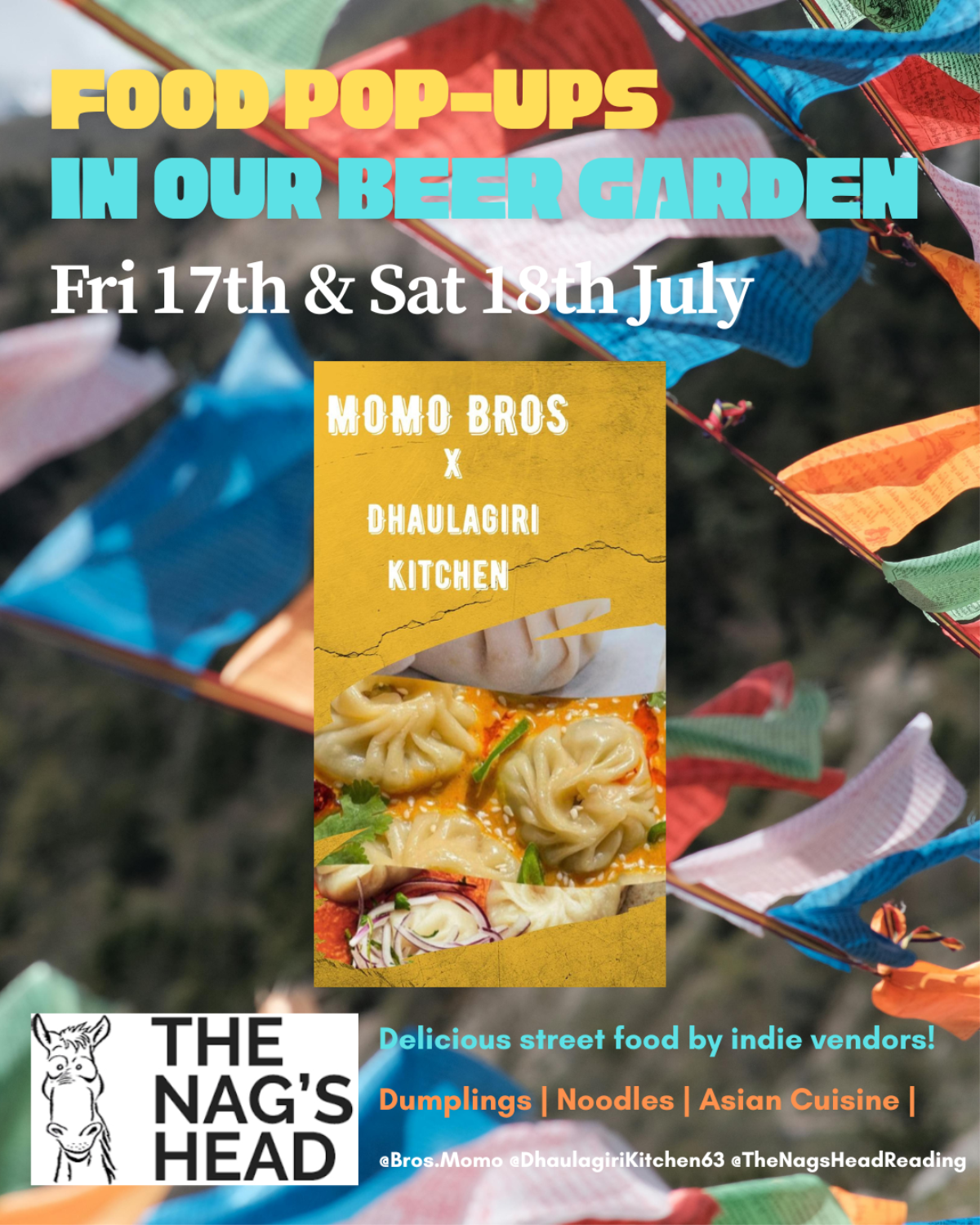 Food Pop-ups in our Beer Garden: Momo Bros X Dhaulagiri Kitchen
