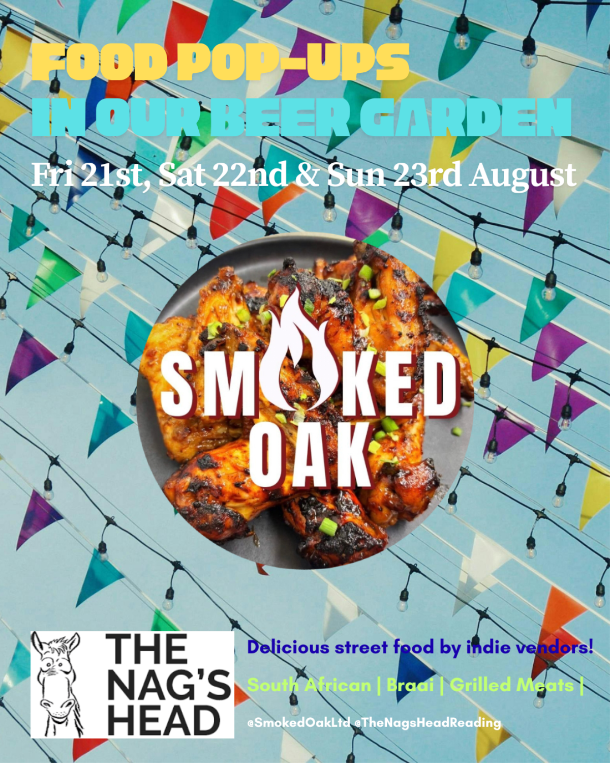 Food Pop-ups in our Beer Garden: Smoked Oak