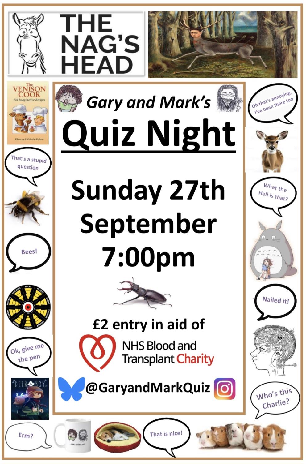 Gary and Mark's Charity Fun Quiz!