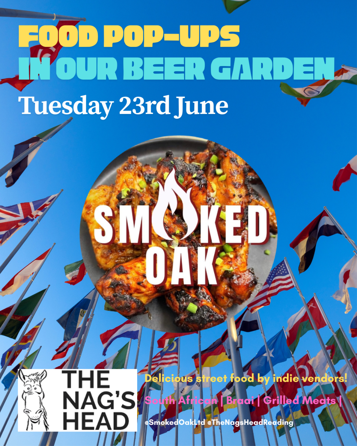 Food Pop-ups in our Beer Garden: Smoked Oak