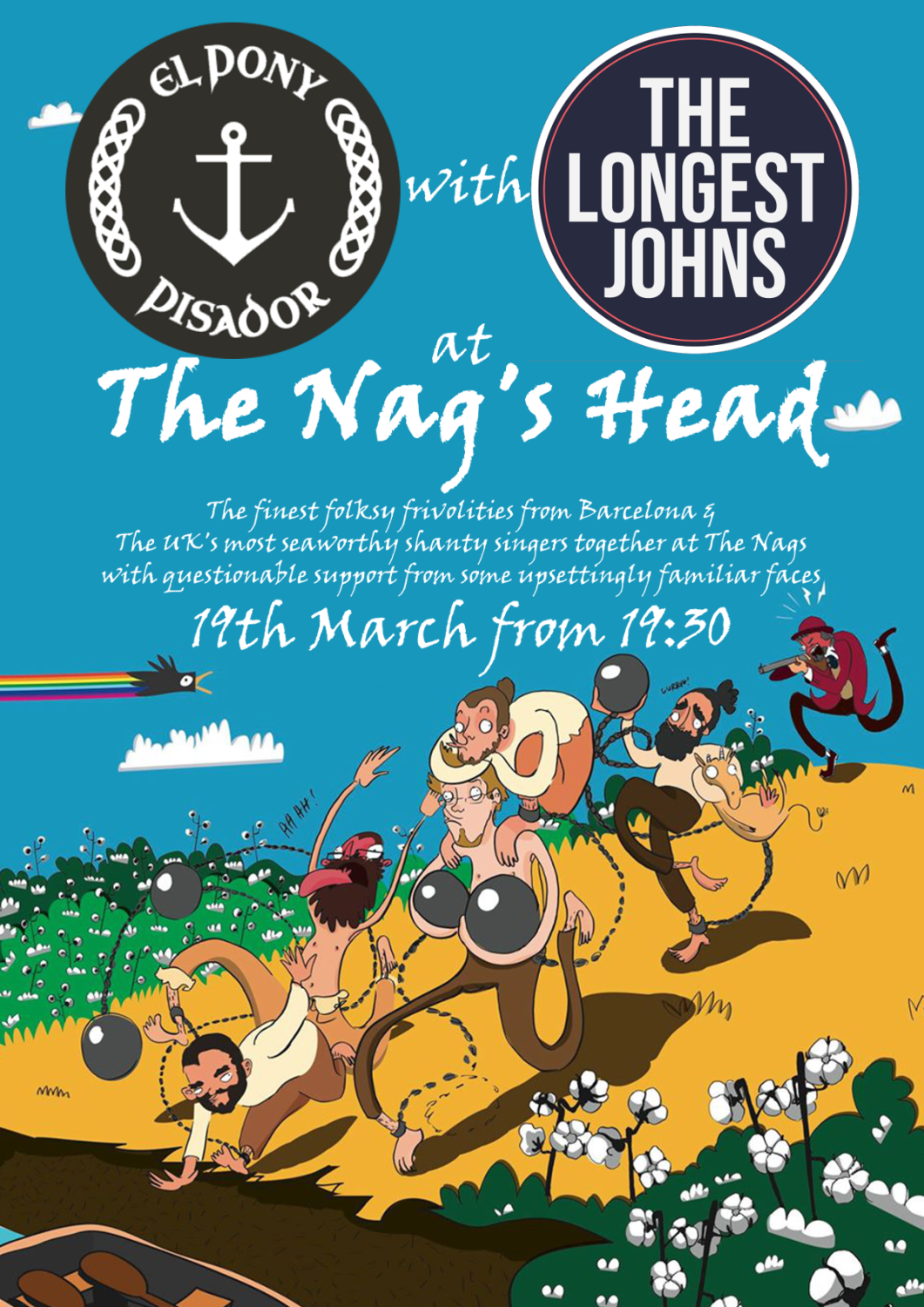 El Pony Pisador + The Longest Johns LIVE