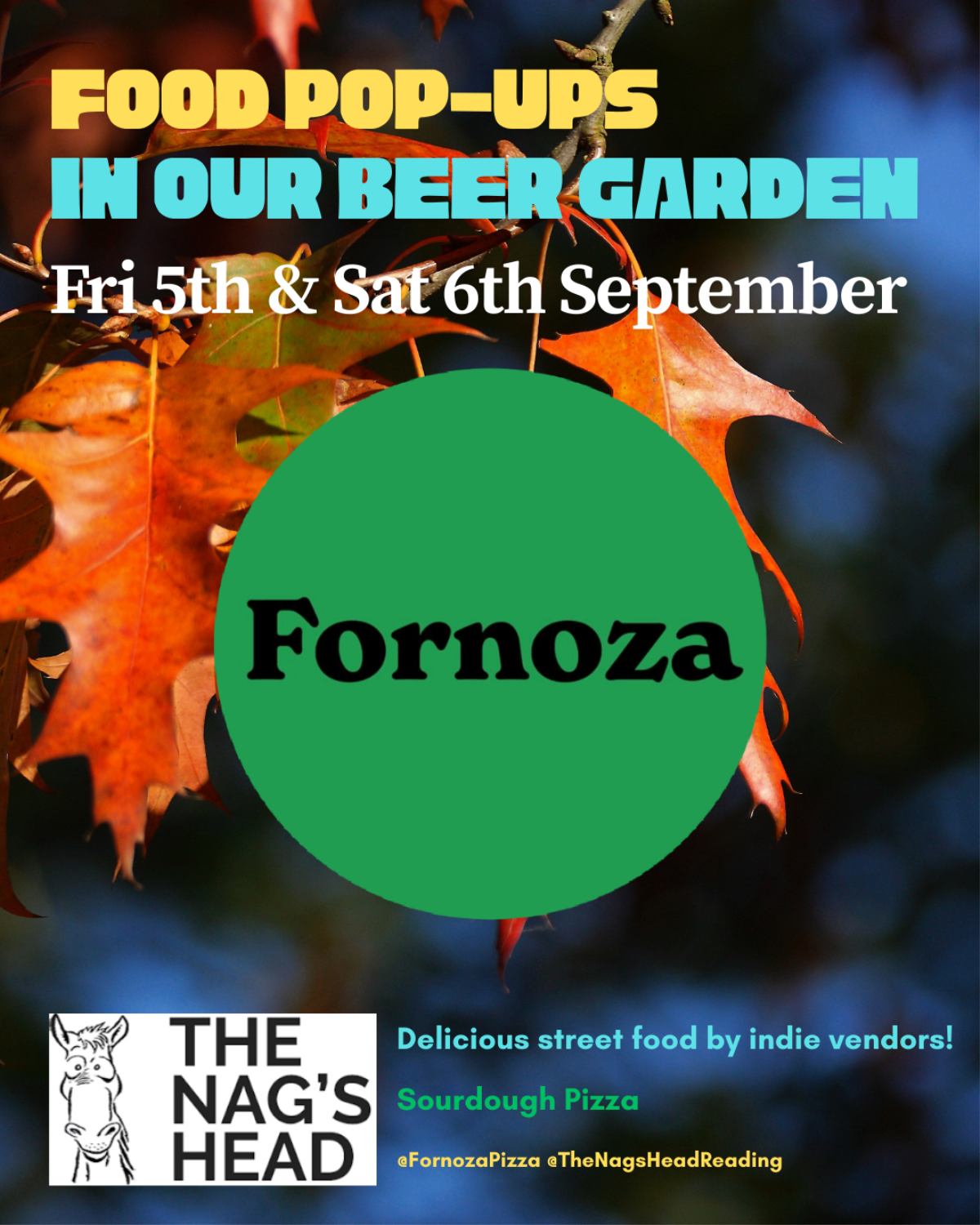 Food Pop-ups in our Beer Garden: Fornoza