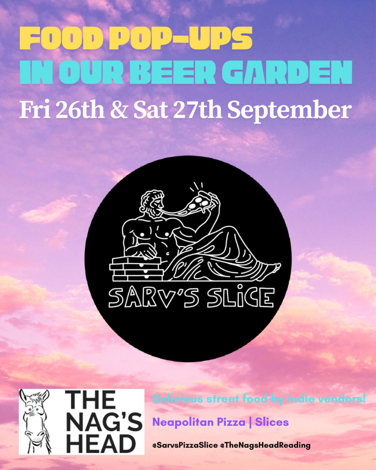 Food Pop-ups in our Beer Garden: Sarv's Slice