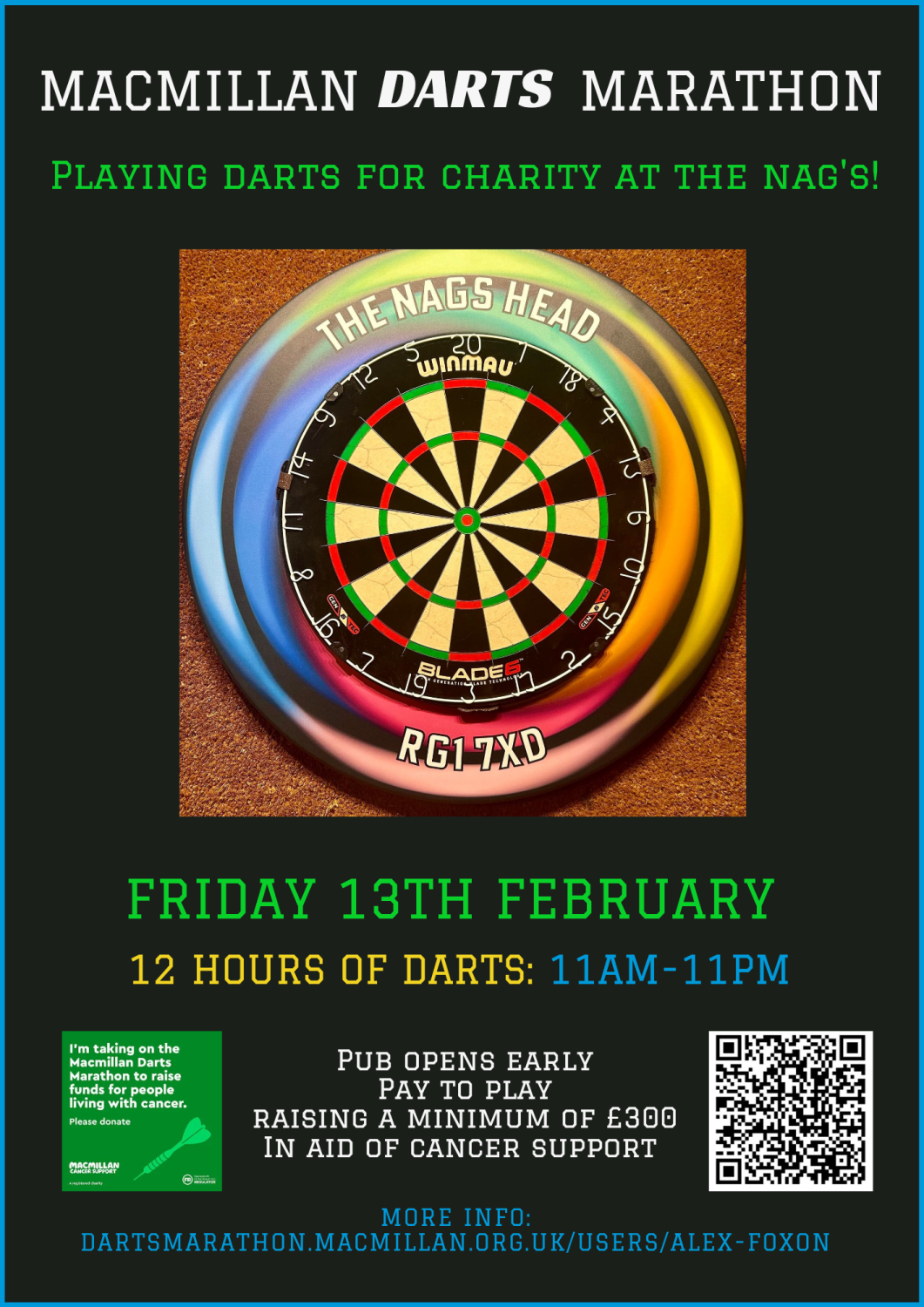 Macmillan Darts Marathon 2026